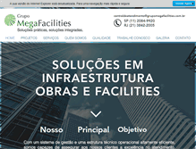 Tablet Screenshot of grupomegafacilities.com.br